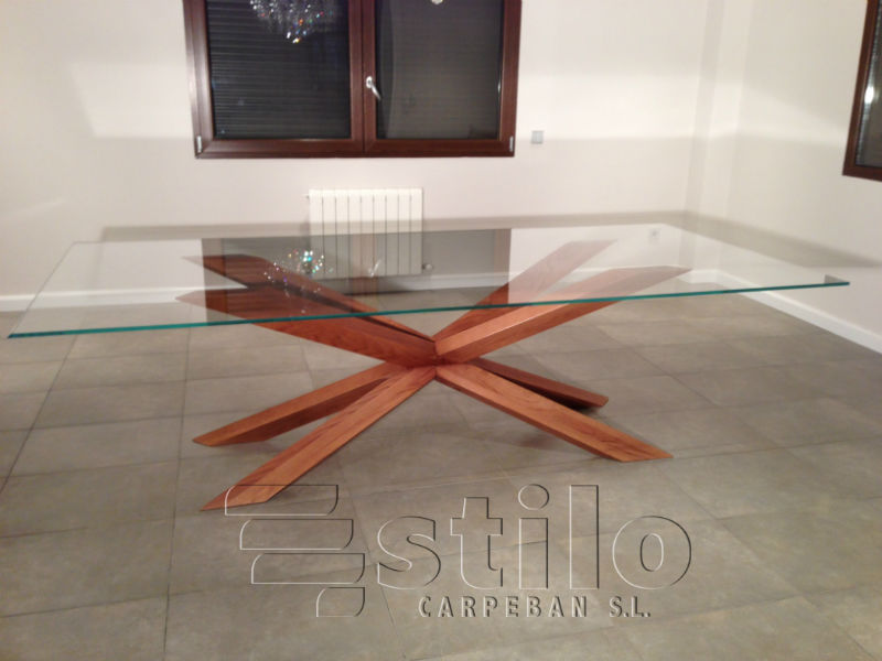 Mesa de saln realizada en madera de roble, Carpeban Stilo somos ebanistas en Salamanca